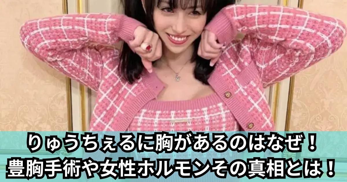 りゅうちぇるに胸があるのはなぜ！ 豊胸手術や女性ホルモンその真相とは！